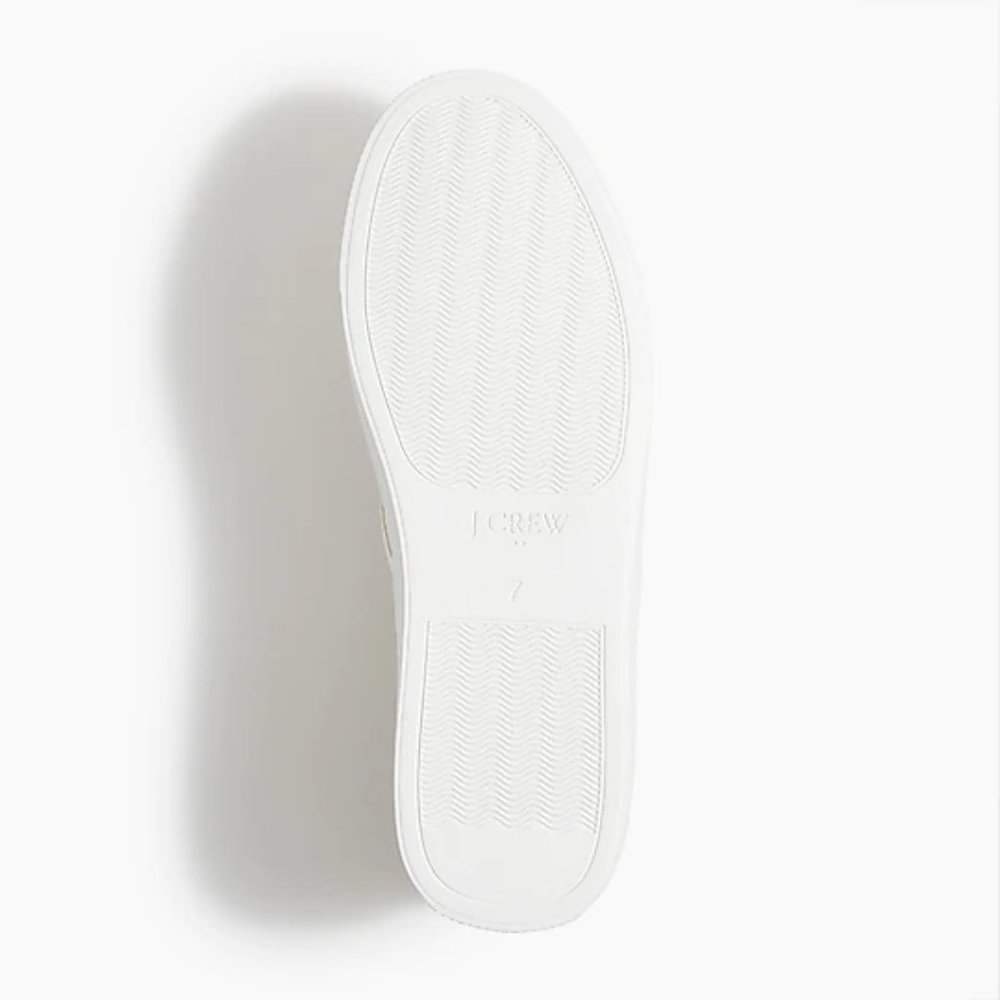 J. Crew Printed road trip slip-on sneakers Smoky Lilac-Ivory Stripe - Picture 5 of 9